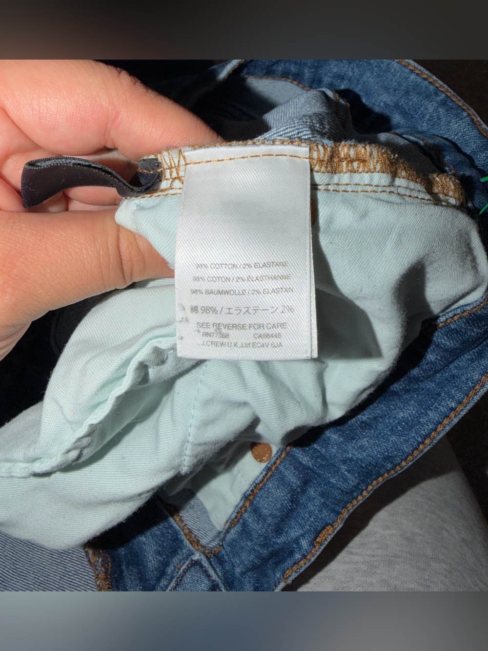 J Crew slim broken in boyfriend cigarette jeans Classic Blue denim capsule 35 - Picture 6 of 10